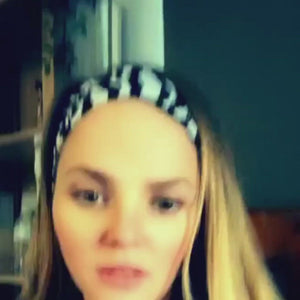 Video of Emily showing the medical zebra headband