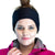 Front view of women wearing recycled Polartec fleecy lined ear warmers